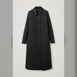 NWOT — COS LONG TEXTURED-COTTON COAT